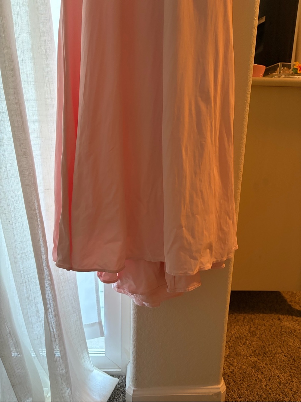 Babyboo Rosetta Dress Size SmallPlunging One-Shoulder Evening Gown in Light Pink - Picture 5 of 5